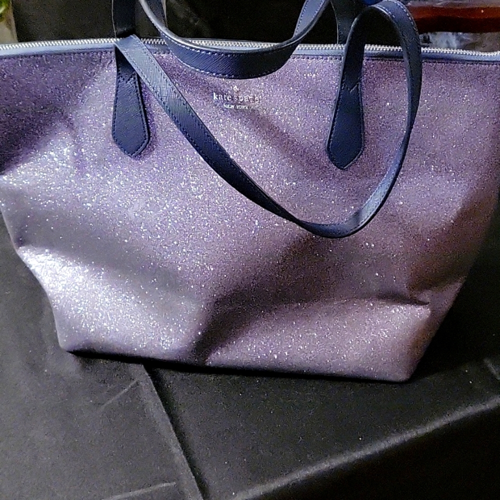 Authentic Kate Spade Lola Glitter Tote and Matching Wallet